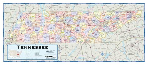 Printable Tennessee County Map
