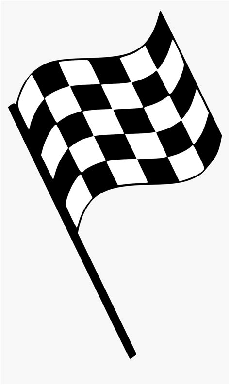 Finish Line Flag Clipart Checkered Flag Hd Png Download Kindpng