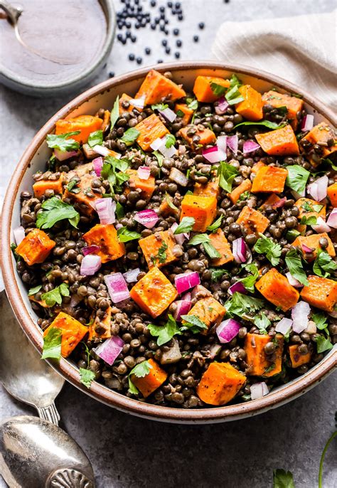 Roasted Sweet Potato Lentil Salad Recipe Runner