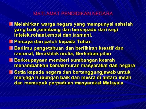 Falsafah pendidikan kebangsaan (fpk) merupakan teras kepada sistem pendidikan malaysia sejak tahun 1988. 1. Asas Falsafah Pendidikan Kebangsaan