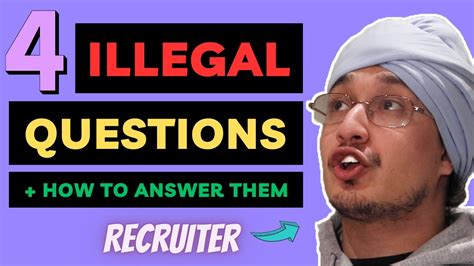 4 Illegal Interview Questions And How To Handle Them Youtube