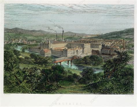 Saltaire Yorkshire 19th Century Stock Image C0455662 Science