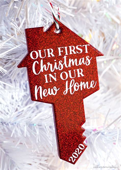 Resin House Key Christmas Ornament Artsy Fartsy Mama