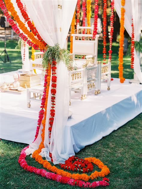 Indian Wedding At Saddlerock Ranch Heavenly Blooms