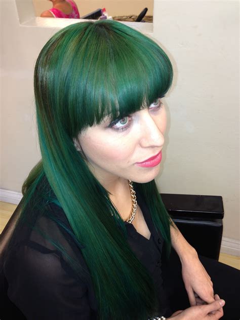 Dark Emerald Green Hair Fabulos Emerald Green Hair Green Hair Wild