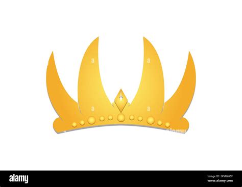 Corona De Oro Ilustración Vectorial Corona De Oro Real Aislado Sobre