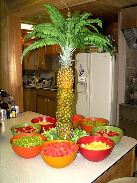 Celebrating is something southerners have never taken issue with, especially when there's ample homemade food involved. Fruit Display | Graduation Food Ideas | Pinterest