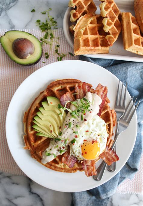 Savory Breakfast Waffles Cooking With Books