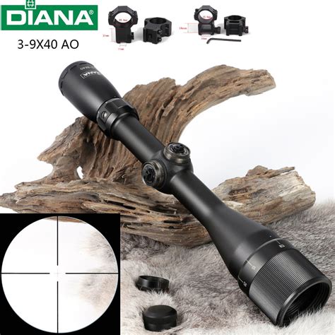 Tactical Diana X Ao Riflescope One Tube Glass Double Crosshair Reticle Optical Sight Hunting