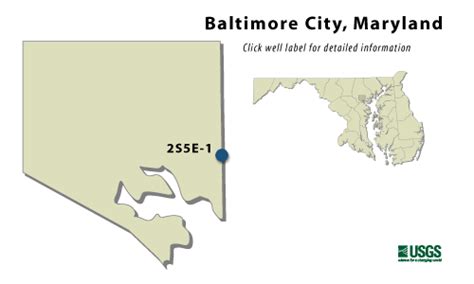 Baltimore City Md Confined Aquifer Wells Water Table Wells Usgs