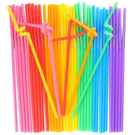 Flexible Disposable Plastic Drinking Straws