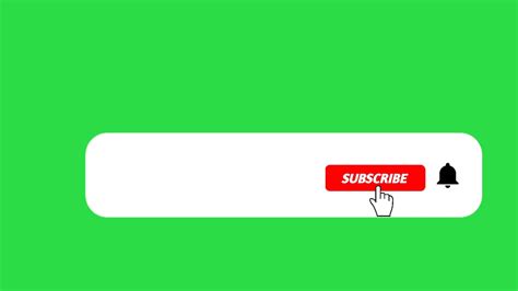 New Green Screen Effects Animated Subscribe Button With Sound Royalty