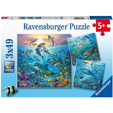 Puzzle Ravensburger Lumea Subacvatica 3x49 Piese Emagro