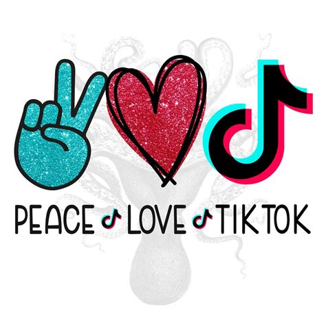 Point your camera at the qr code to download tiktok. Peace Love TikTok PNG Peace Love TikTok Digital Download ...