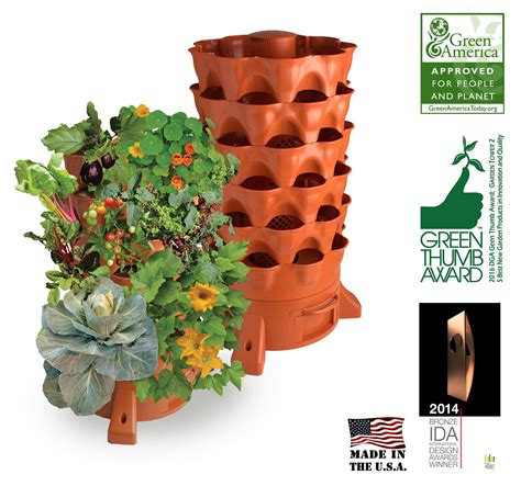 Garden Tower 2 50 Plant Composting Vertical Garden Planter Vertical