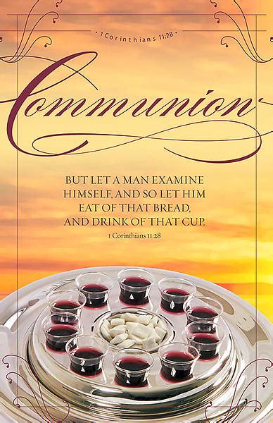 The Bread And The Cup Communion Regular Size Bulletin I Corinthians
