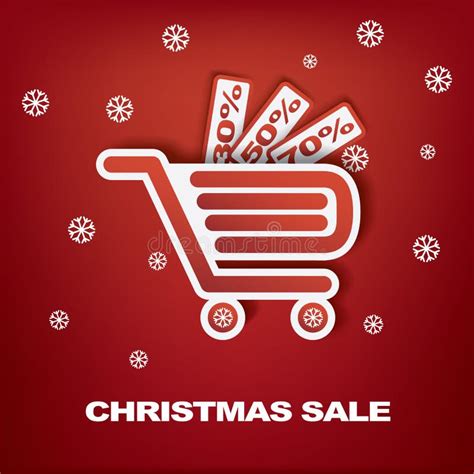 Christmas Sales Vector Illustration Stock Vector Illustration Of