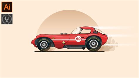 Adobe Illustrator Cc Tutorial Sports Car Illustration Design Youtube