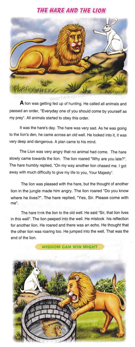 The Hare And The Lion Kids Easy English Short Stories Pdf Free The