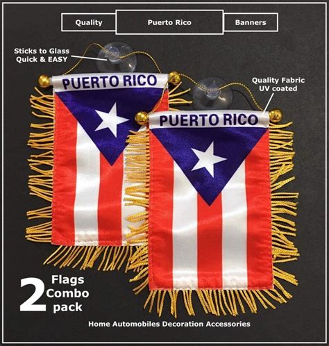 2pc Boricua Puerto Rico Flag Puerto Rican Flag Small Puerto Etsy