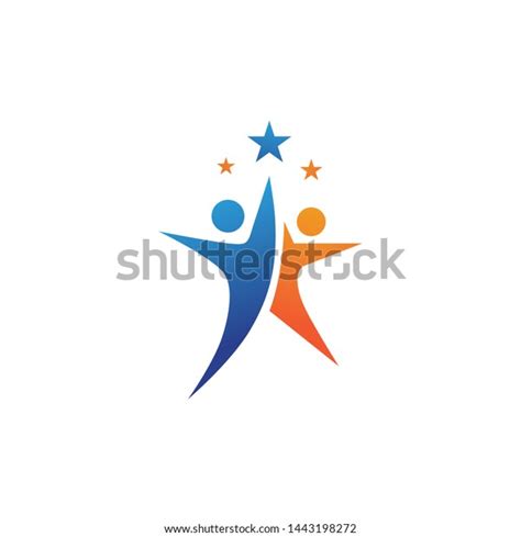 Star Logo People Success Template Vector Stock Vector Royalty Free