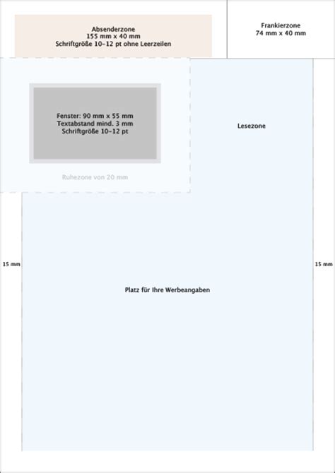 Rollbandmaß mit sichtfenster • anwendung: Briefumschlag beschriften: Absender und Empfänger richtig ...