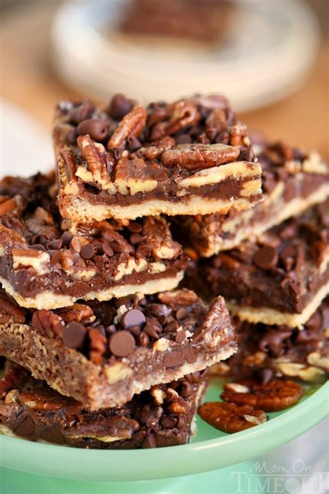 Chocolate Pecan Pie Bars Mom On Timeout