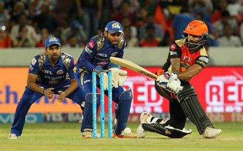 ipl 2017 srh vs mi highlights how dhawan kaul scripted hyderabad s victory india today