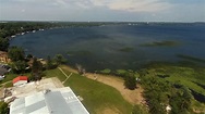Little Detroit Lake, Pelican River, and Muskrat Lake aerial drone ...