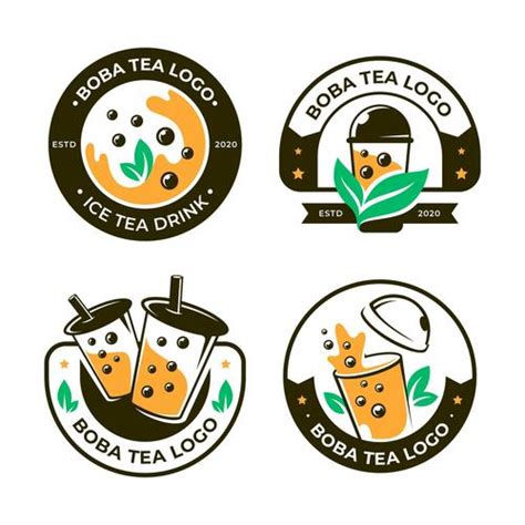 Boba Tea Logo Vector Free Download
