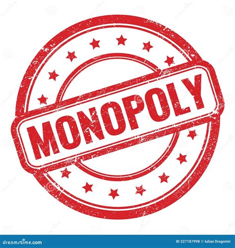 Monopoly Stamp On White Vector Illustration 142449778
