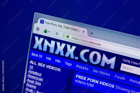 Ryazan Russia April Homepage Of XNXX Website On The Display Of PC Xnxx Com