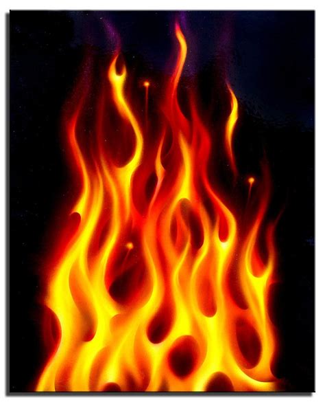 Flames In The Fire Искусство аэрографии Аэрография Изображения неба