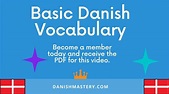 LIVE: Basic Danish Vocabulary (with examples) - YouTube