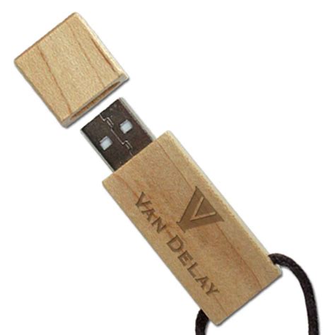 Craftsman Natural Wood Custom Usb Drive Premium Usb