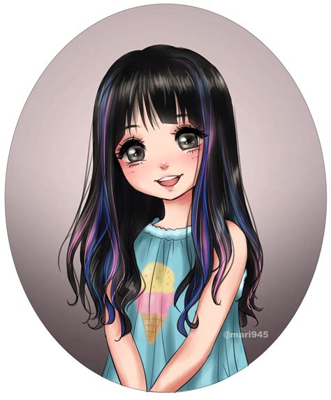 Cute Smile By Mari945 Anime Art Girl Anime Child Cute Art