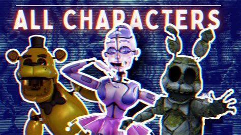 Fnaf Ar Special Delivery All Characters And Skins Animated