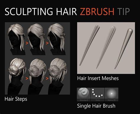 Making Of Ciri Statue Zbrush Hair Zbrush Zbrush Tutorial