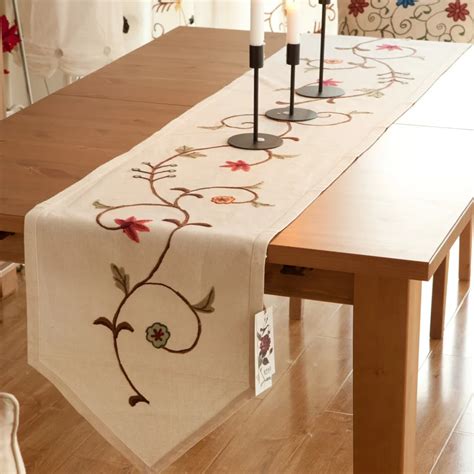 Tarohome Home Table Runners 40cm160180220cm Hand Embroidery Fashion