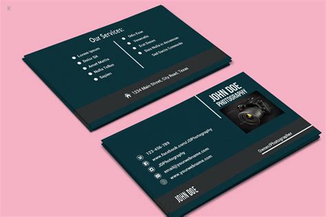 Photography Business Cards Templates