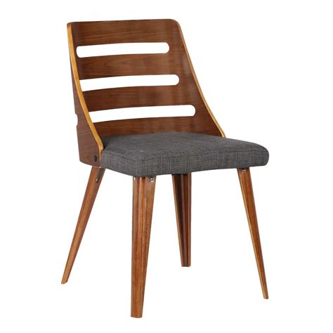 Some models are also very popular when upholstered in wool for a more rustic and natural aesthetical expression. Storm Mid-Century Dining Chair in Walnut Wood and Charcoal ...