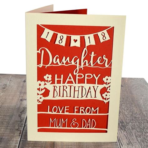 Special Daughter Birthday Card For Any Age Personalised Etsy