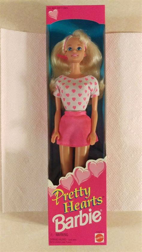 1995 Blonde Barbie Pretty Hearts Valentine Doll 14473 Nib Nrfb Barbie