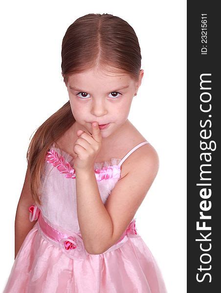 Girl Keeps Quite Free Stock Images And Photos 23215611