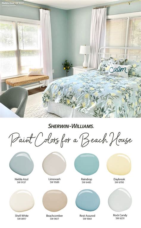 Beach House Paint Palette From Sherwin Williams Paint Colors For Home