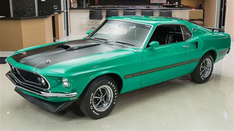 Gorgeous 69 Ford Mustang Mach 1 Grabber Green Ford Daily Trucks