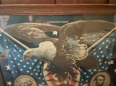 Antique 1917 Wwi America We Love You Poster Woodrow Wilson Eg Renesch