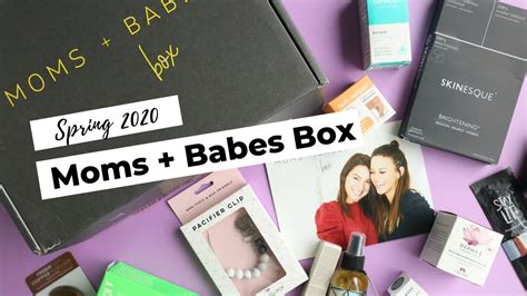 Moms Babes Box Unboxing Spring 2020 Mom Subscription Box Youtube