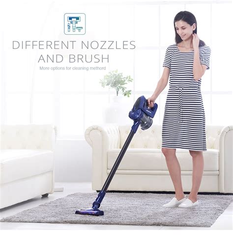 Puppyoo Wp536 2 In 1 Cordless Vacuum Cleaner Blue