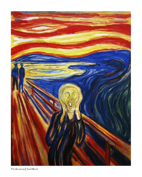 The Scream By Edvard Munch 20x26 Art Giclee On Canvas 예술 캔버스 아트